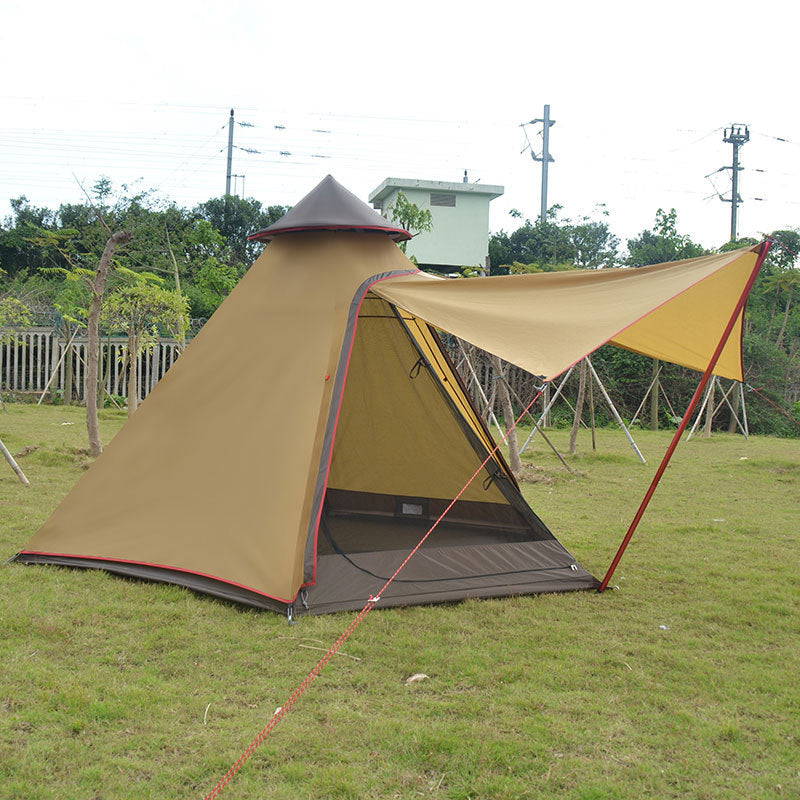 Tepee style camping tent