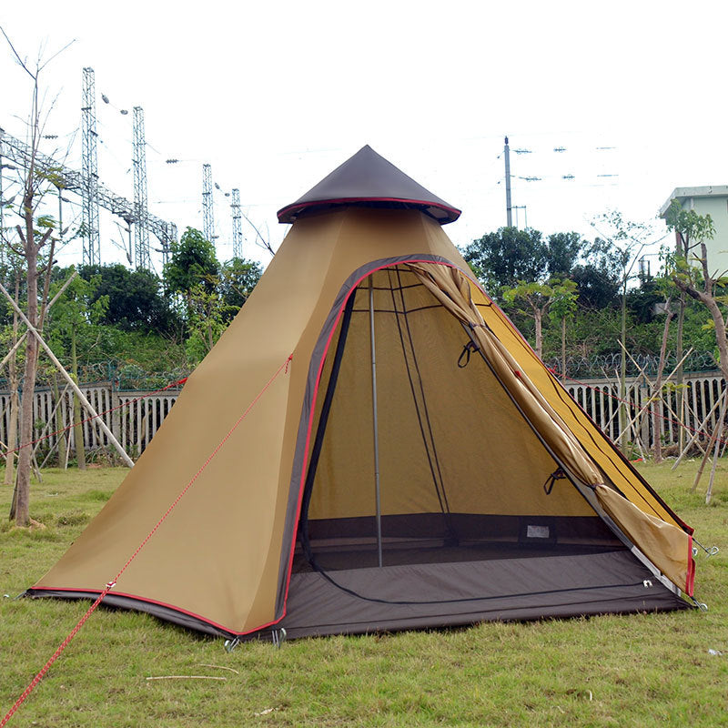 Tepee style camping tent