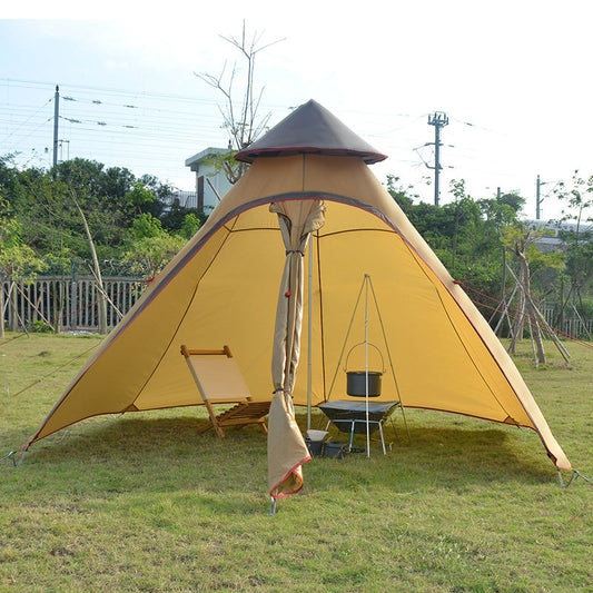 Tepee style camping tent